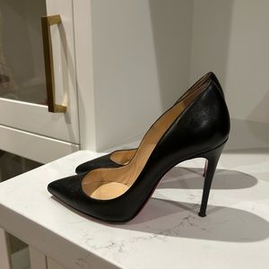Christian louboutin pigalle follies 100mm black Nappa leather 35.5
